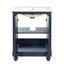 Armoire de meuble-lavabo moderne de 24 pouces, conception simple et élégante avec rangement à fermeture en douceur, tablette réglable, meuble-lavabo avec lavabo en céramique-1071594297
