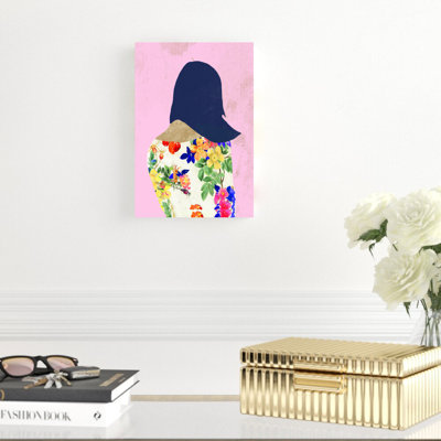 " Floral Fashion Girl III " Painting Print