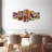 " Ethiopian Wicker Baskets " 5 - Pieces-92833525