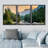 Nature Landscape Colorado Forest Mountain Nature Photograph Landscape Scenery Triptych - Framed Canvas 3 Piece Print-73227908-73227910