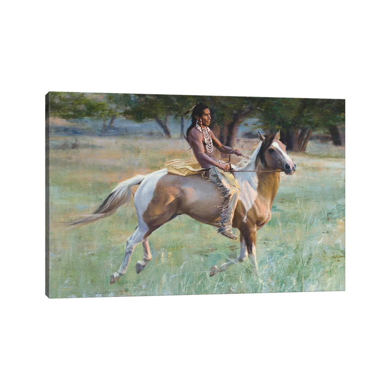 New Pony 1 Piece Painting on Canvas, 30.48cm H x 45.72cm W x 1.91cm D, Wrapped Canvas