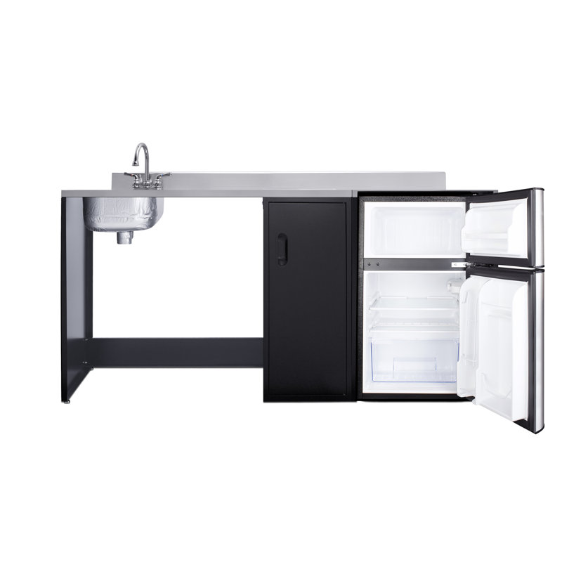 72" Wide Barrier-Free All-In-One Kitchenette, ADA-Compliant