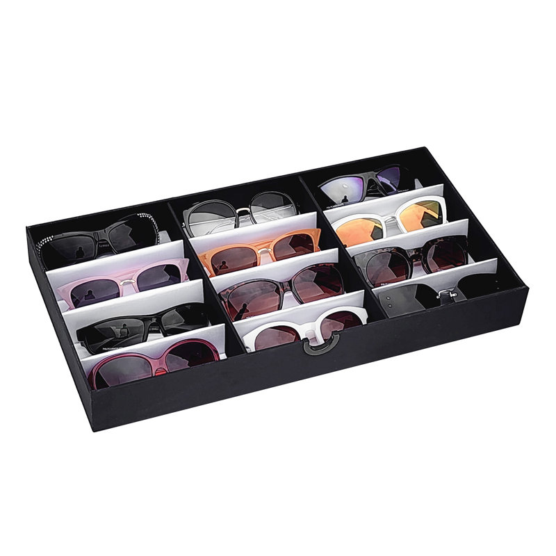 Vitrine à lunettes et armoire de rangement à roulettes