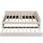 Elegant  Upholstered Platform Bed With USB Ports And Twin Trundle, Space-Saving And Stylish For Modern Bedrooms-1817556817