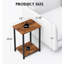 Ensemble de tables de bout avec rangement Yailen