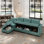 Canapé de rangement convertible à 4 places avec accoudoirs courbés 112 po Zendajas