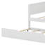 Lit de jour en bois avec tablettes de rangement, lit multifonctionnel avec lit gigogne et bureau d'étude-1661372365