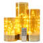 Ensemble de bougies 3 lumières DEL