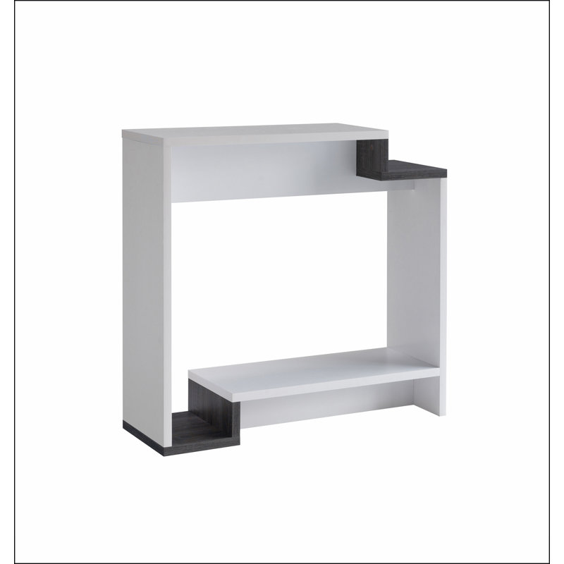 Console contemporaine avec deux tablettes ouvertes