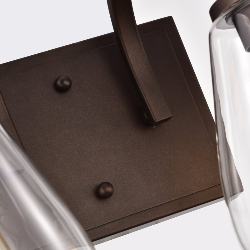 Éclairage pour salle de bain 4 lumières Douberly, Bronze huilé