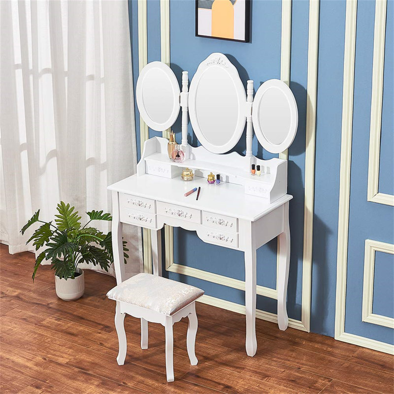Popel Dressing Table with Mirror