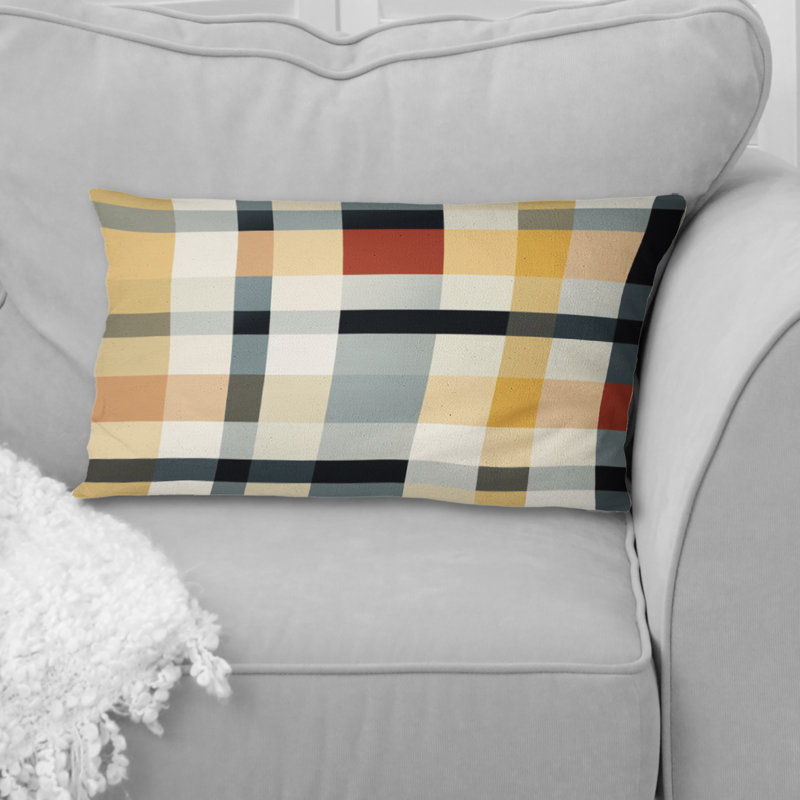  Geometric Polyester Throw Pillow