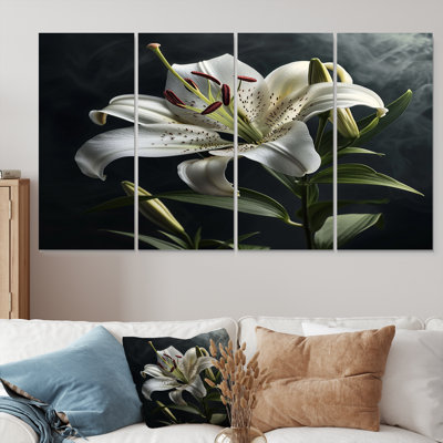 Rowlett - Lily Wall Art Canvas 4 Piece