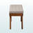 Ismail Upholstered Wood Dining Bench in Light Gray Fabric, 17.57" H X 41.18" W X 15.14" D