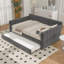 Upholstered Daybed With Usb And Trundle-1791534009