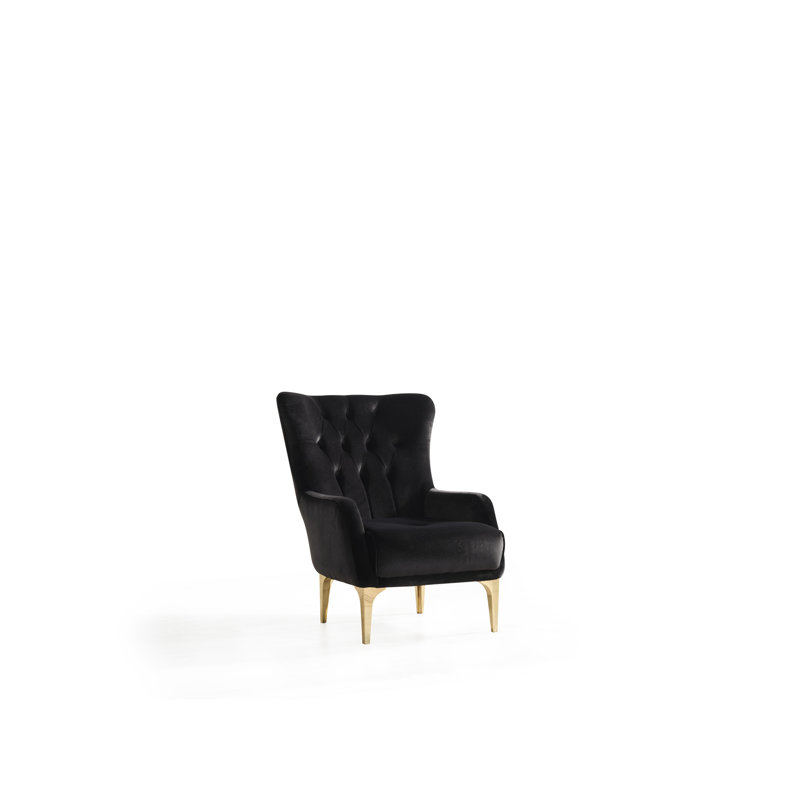 Chaise de style moderne, Polyester noir