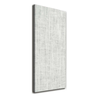 White Linen Canvas - Wrapped Canvas Print