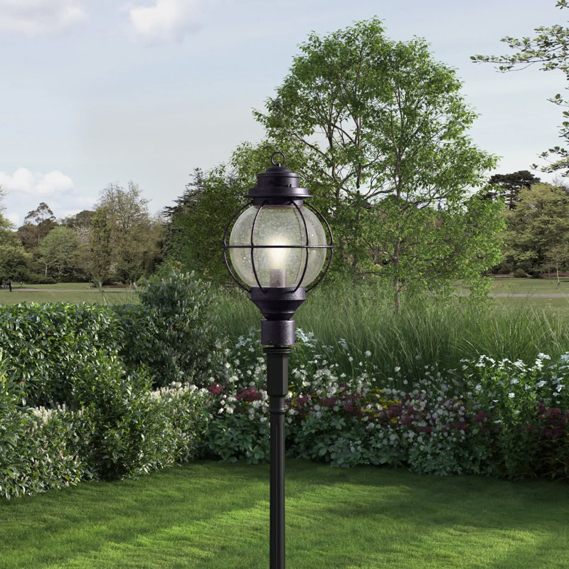 Tête de lanterne 1 lumière Basham, Noir, H 15 po x l 9 po