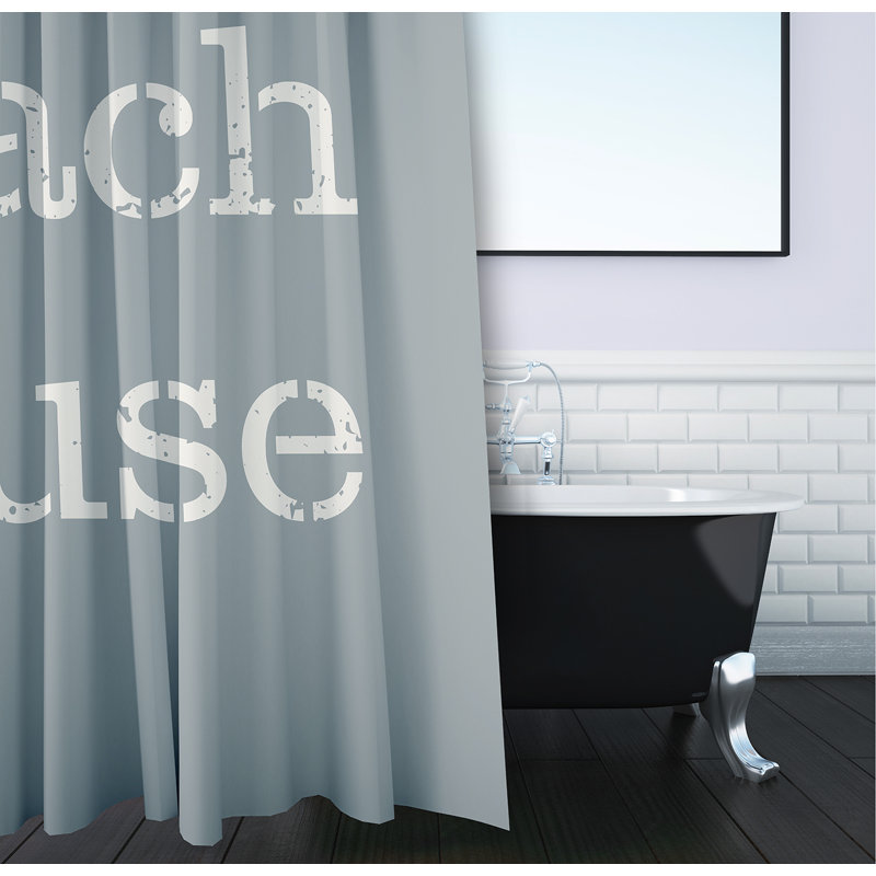 Rideau de douche simple, Gris