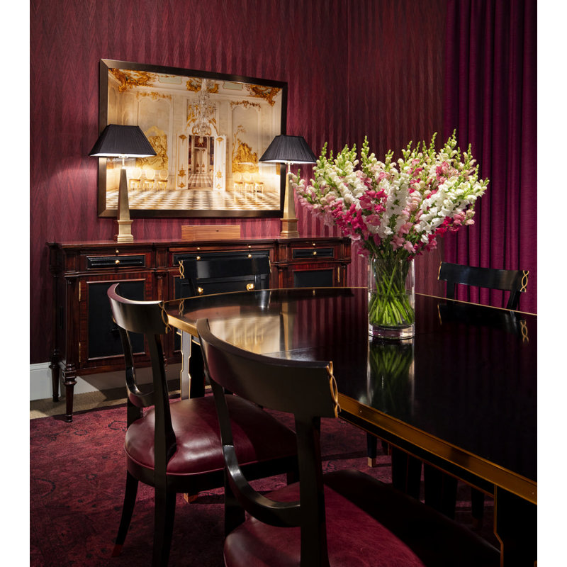 Alexa Hampton Oval Mahogany Wood Dining Table
