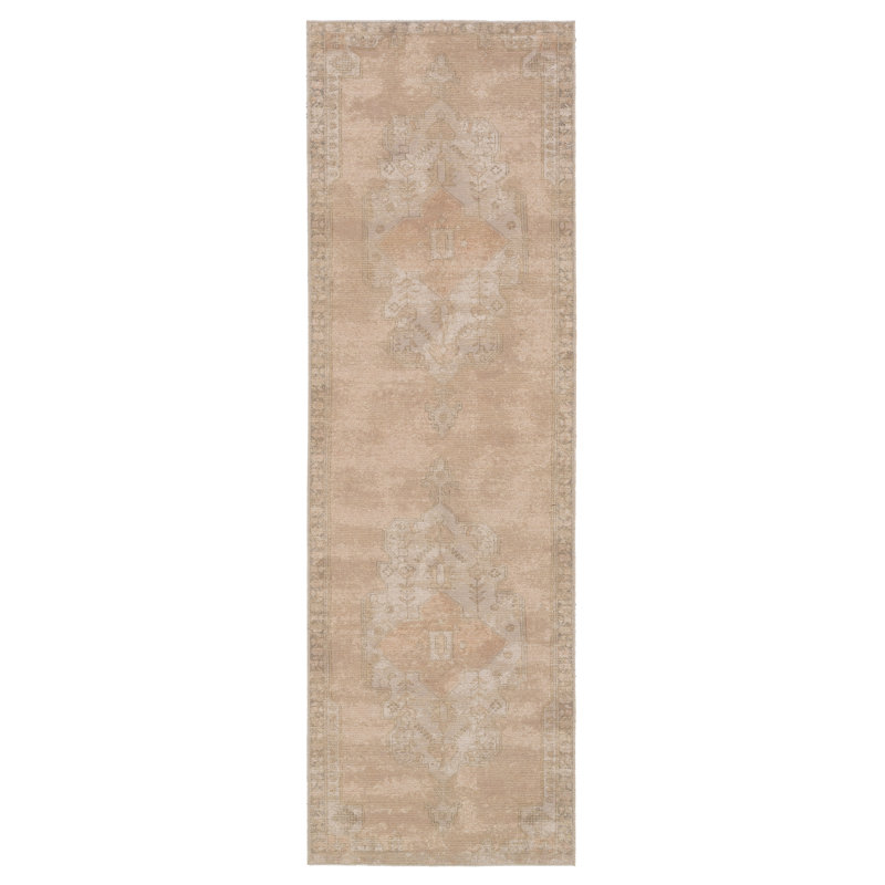 Tapis vibrant médaillon Vibe par Bungalow Rose Nico, Tapis de couloir 2 pi 6 po x 8 pi