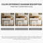 31.50"Modern Minimalist Cream Style Solid Wood Dressing Table with Password Lock Side Cabinet, Mirror and Stool