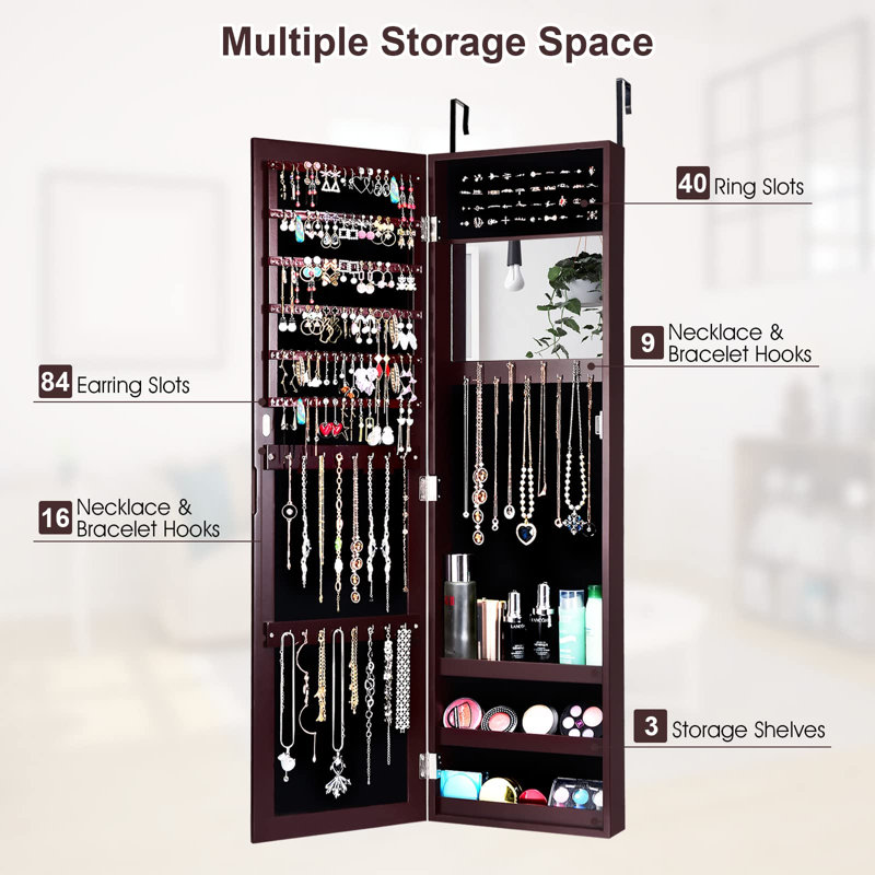 Nalany Jewelry Armoire, Brown