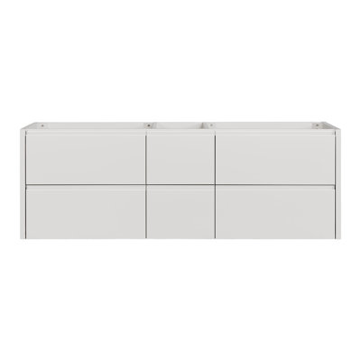   Base de meuble-lavabo mural 60 po West en blanc chaud West