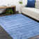 Ariq Abstract Hand Loomed Wool Area Rug in Denim
