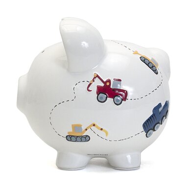 McMenamins Construction Pig Piggy bank -  Zoomie Kids, 589AEB7E79B342D69F525BAFFAC8F8FC