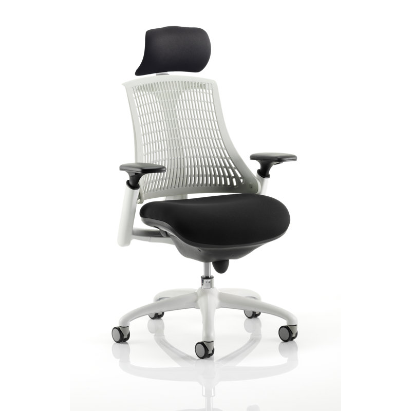 Office Chair, Moonstone White, White