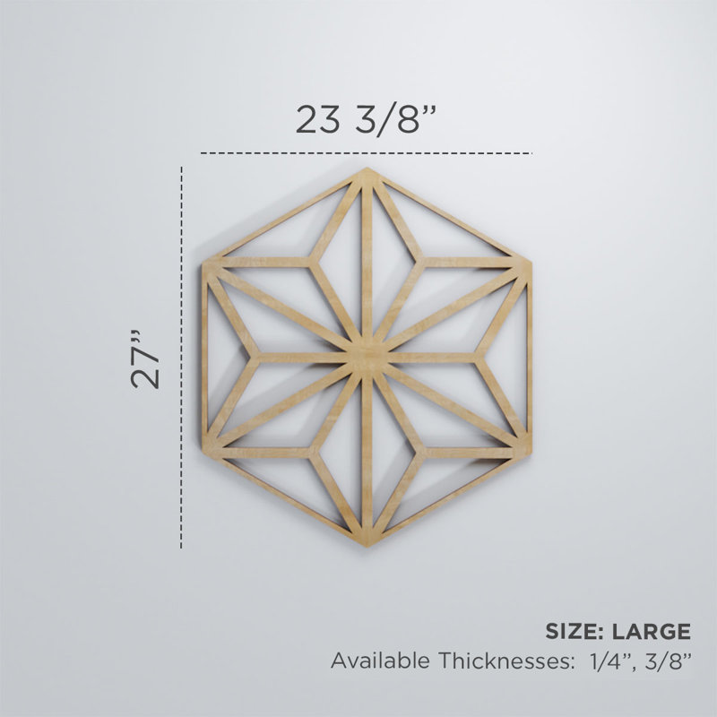 Panneaux muraux décoratifs en bois Hampton, Bouleau, H 17 3/4 po x l 15 3/8 po x P 1/4 po