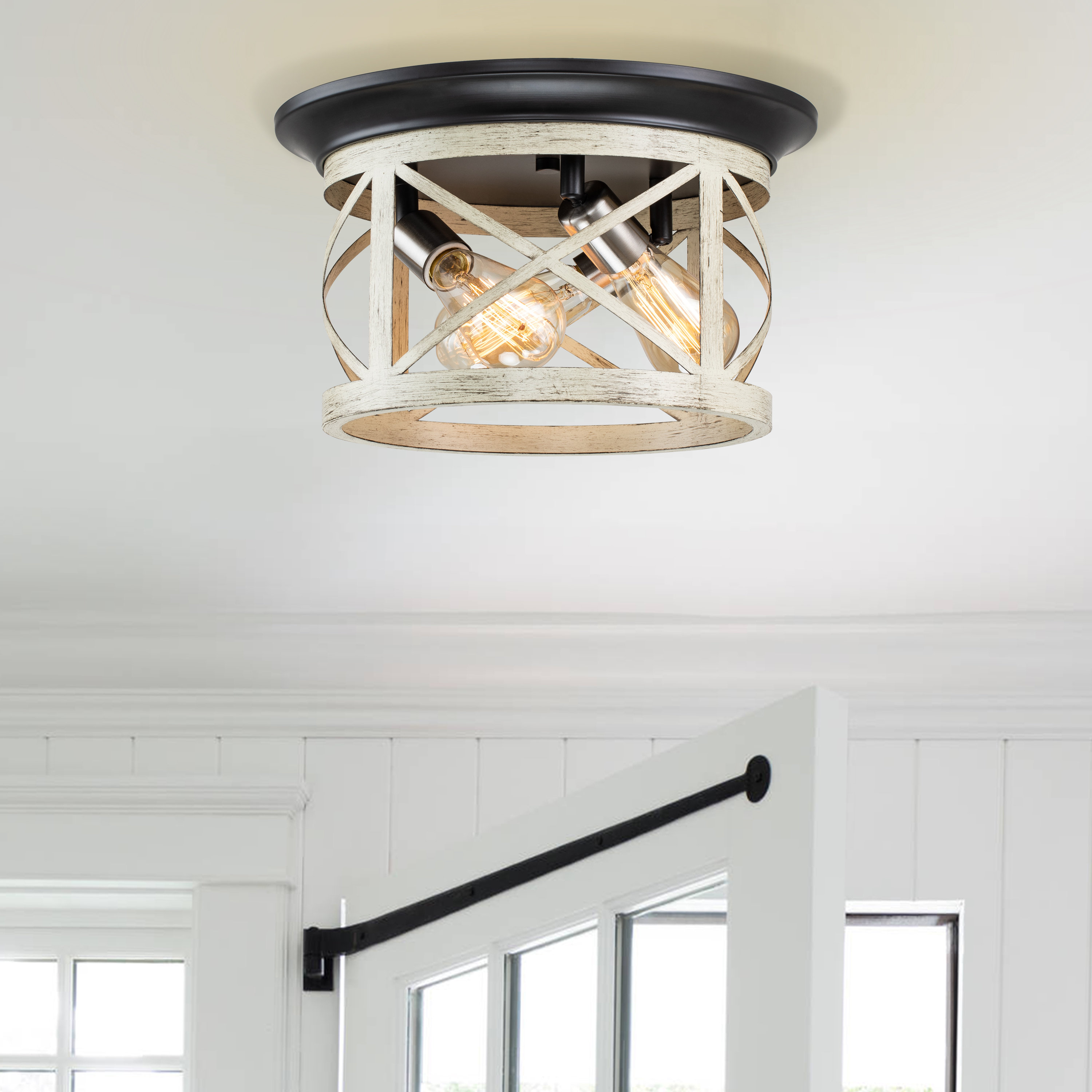 Laurel Foundry Modern Farmhouse Plafonnier encastré à intensité ...