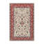 Tapis en laine rouge / beige-1961514568