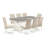 8 - Person Solid Wood Solid Wood Top Trestle Dining Set