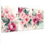 Tableau mural sur toile tendue à motif floral de pivoines rose poudré (paquet de 3)-118089020