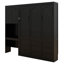 Lit escamotable avec bureau Murphy, tiroir, lumière DEL, cadre de lit mural pliable, armoire réversible de gauche à droite-133281815