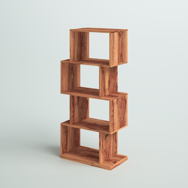 Bibliothèque en bois massif H 47,5 "x l 21,5" Essense, Brun