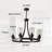 Vedha 8 - Light Dimmable Wagon Wheel Chandelier-1782011238