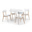 Aarshi Round Metal Base Dining Table-1487066630