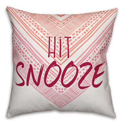  Hit Snooze Throw Pillow