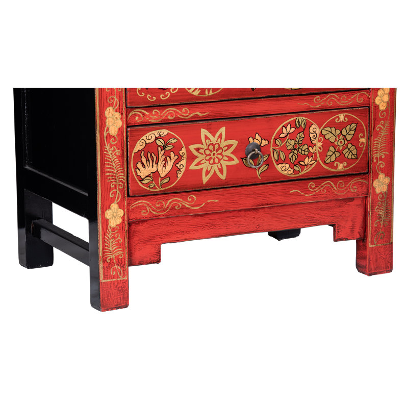 Moise 56cm W Solid Wood Bedside Table