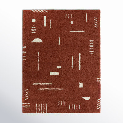 Morin Geometric Shag Area Rug