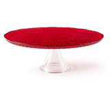 "ARABESQUE RED" CAKE STAND 31XH.10 CM.