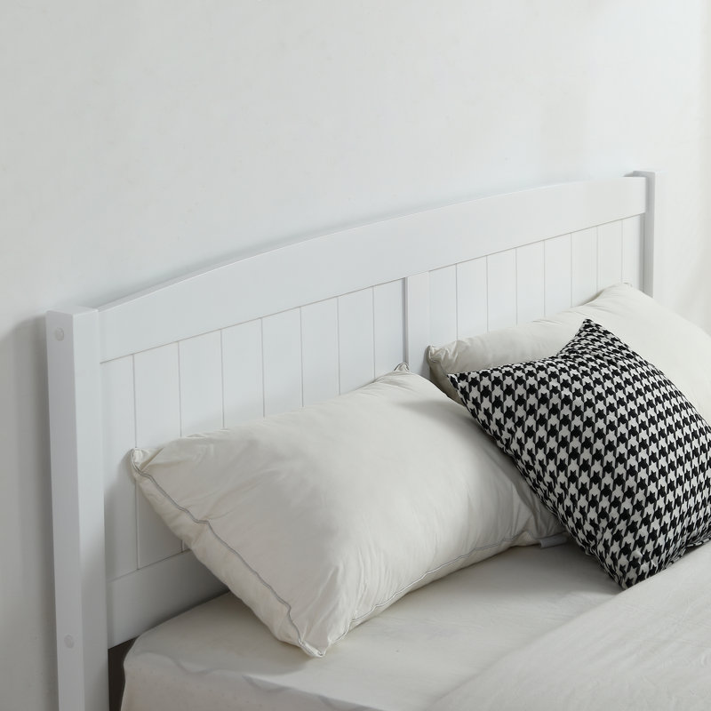 Heffron Solid Wood Bed, Queen, White