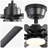 52-Inch Matte Black Ceiling Fan With Light - 8 ABS Blades, 18W LED 3-Color Dimmable Light, For Living Room & Bedroom