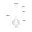 Luminaire suspendu géométrique 1 lumière Gallego-226277455