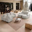 Canapé modulaire modulaire - Système de coussin double couche et coussins de cou amovibles-1344916777