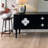 Solid Oak TV Stand with Elevated Legs-704468683