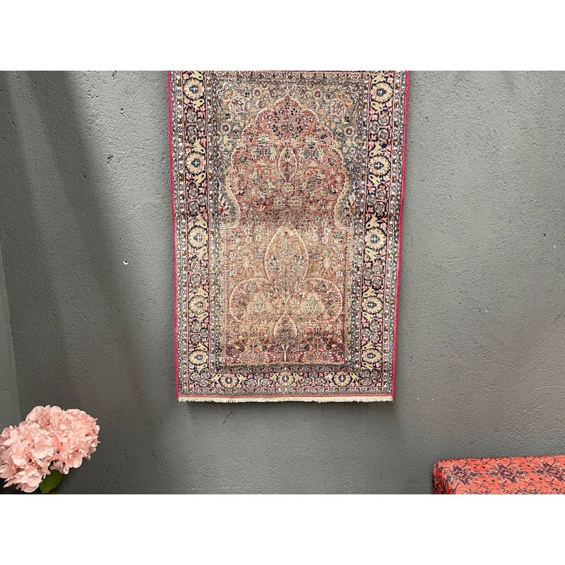 Tapis classique en patchwork 29,9 x 48 pouces beige